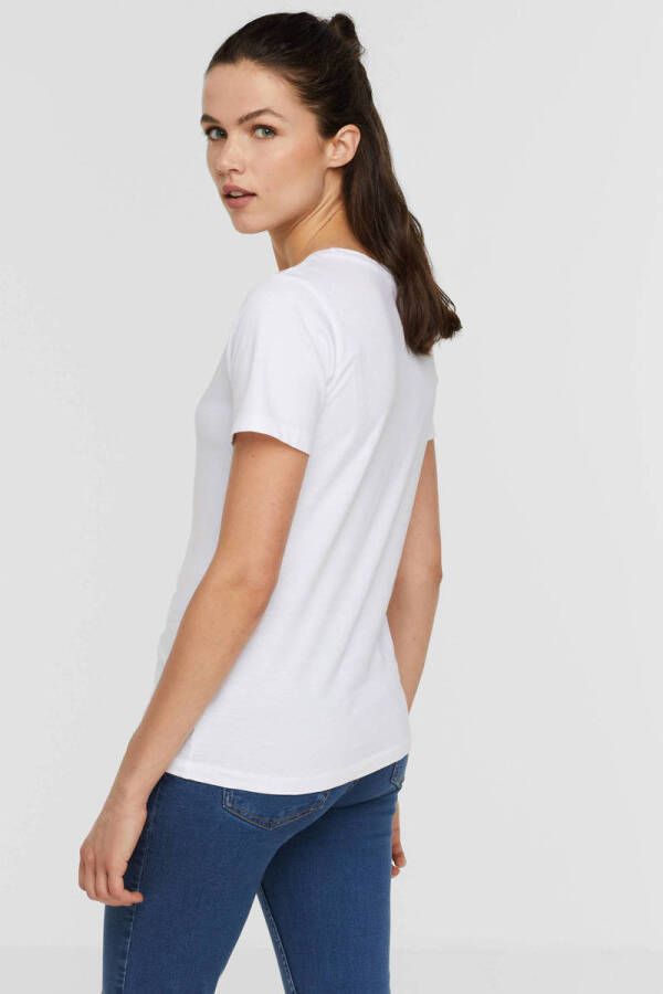 Anytime T-shirt wit - Foto 3