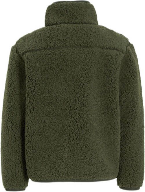 Anytime teddy fleece vest khaki Groen Meerkleurig 110 116