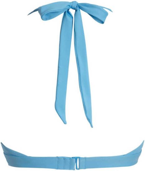 anytime voorgevormde halter bikinitop blauw