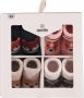 Apollo new born sokken set van 4 in een geschenkset roze beige zwart Multi Katoen 0-3 mnd - Thumbnail 2