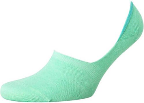Apollo no-show sneakersokken set van 9 mintgroen oranje geel