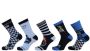 Apollo sokken met all-over print set van 10 blauw rood Multi Jongens Katoen 26-26 - Thumbnail 3