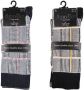 Apollo sokken met all-over print set van 6 zwart - Thumbnail 2