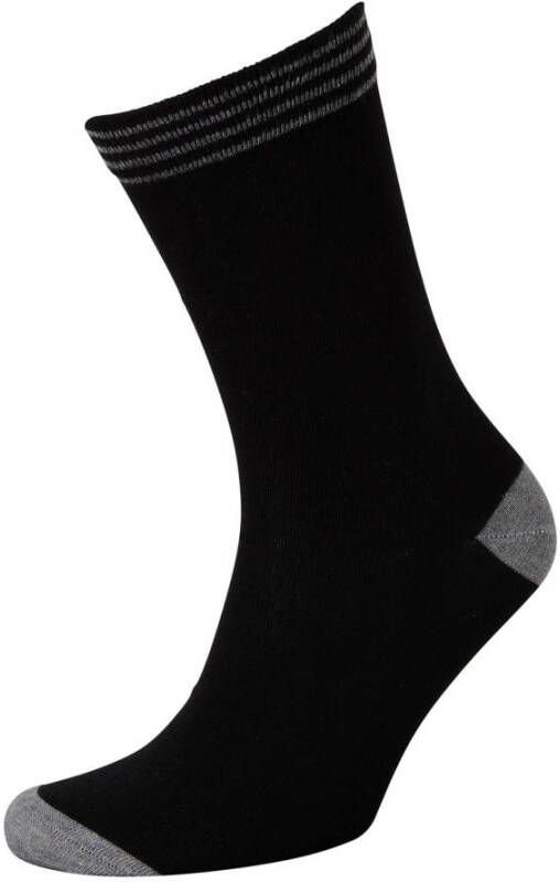 Apollo sokken set van 10 zwart grijs