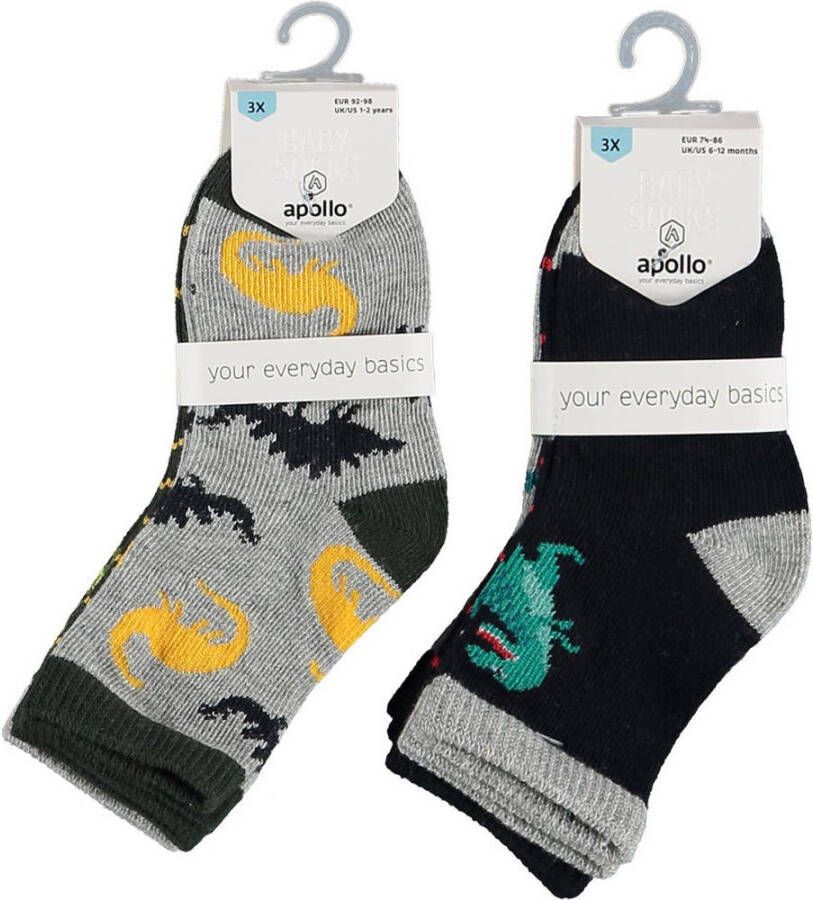Apollo sokken set van 6 multi