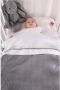 Baby's Only baby ledikantlaken 120x150 cm wit licht grijs Babylaken - Thumbnail 2