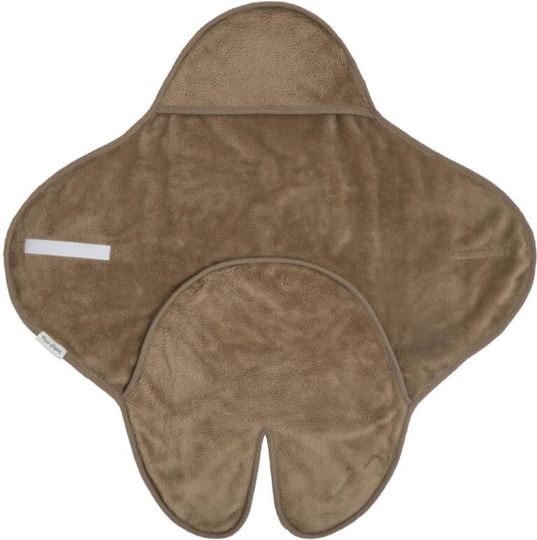 Baby's Only wikkeldeken met voetjes Cozy autostoel 0+ 5-puntsgordel clay