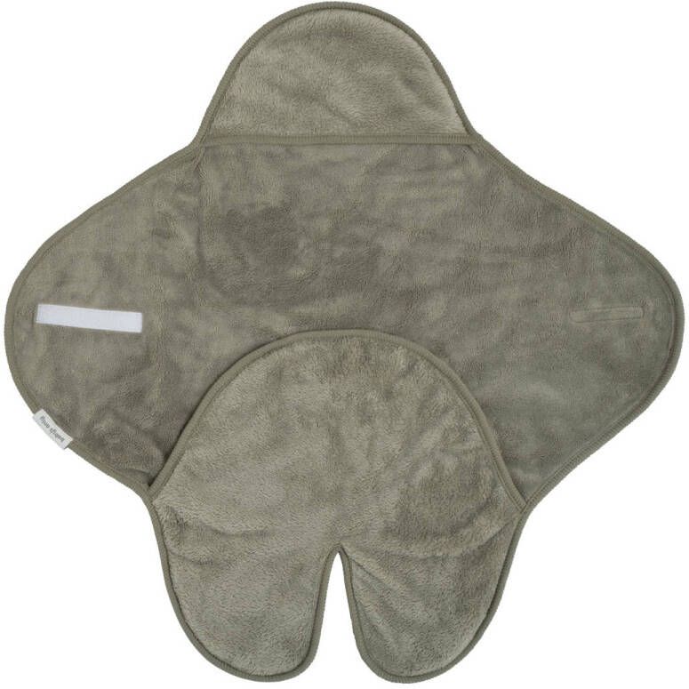 Baby's Only wikkeldeken met voetjes Cozy autostoel 0+ 5-puntsgordel urban green