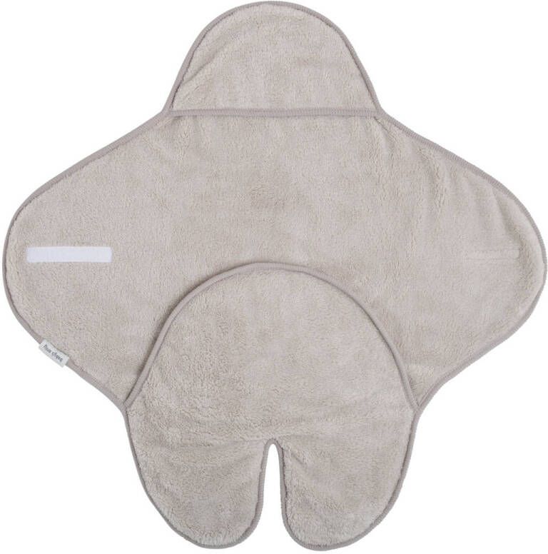 Baby's Only wikkeldeken met voetjes Cozy autostoel 0+ 5-puntsgordel urban taupe