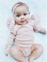 Babystyling romper met ruches oudroze Meisjes Katoen Ronde hals Effen 62 68 - Thumbnail 2