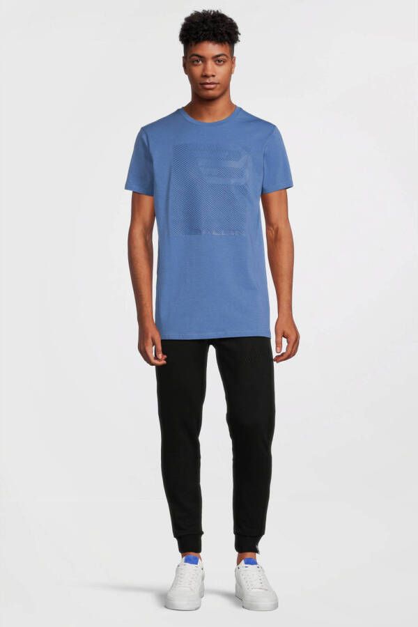 Ballin regular fit T-shirt met printopdruk mid blue