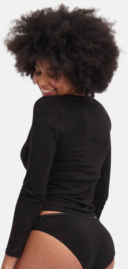 Bamboo Basics T-shirt Lara met bamboe (set van 2) zwart