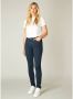 Base Level slim fit coloured denim Mell blauw - Thumbnail 2