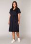 Base Level Curvy A-lijn jurk Yenna met ceintuur donkerblauw - Thumbnail 3