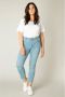 Base Level Curvy cropped high waist skinny jeans Anna light denim - Thumbnail 3