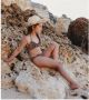 Beachlife triangel bikini bruin zwart Meisjes Polyamide Zebraprint 146 152 - Thumbnail 4