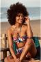 BEACHWAVE bikinibroekje met textuur wit groen koraal - Thumbnail 3