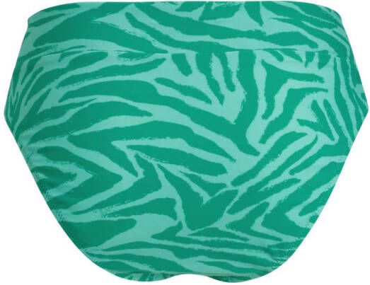 BEACHWAVE bikinibroekje met zebraprint groen - Foto 2