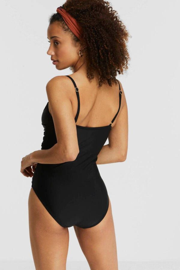 BEACHWAVE corrigerend badpak met mesh details zwart - Foto 3