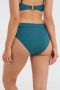 BEACHWAVE high waist bikinibroekje met ribstructuur groen - Thumbnail 4