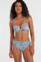 BEACHWAVE voorgevormde push-up bikinitop met textuur blauw lila zwart wit - Thumbnail 3