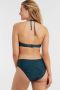 BEACHWAVE voorgevormde strapless bandeau bikinitop groen zwart - Thumbnail 4