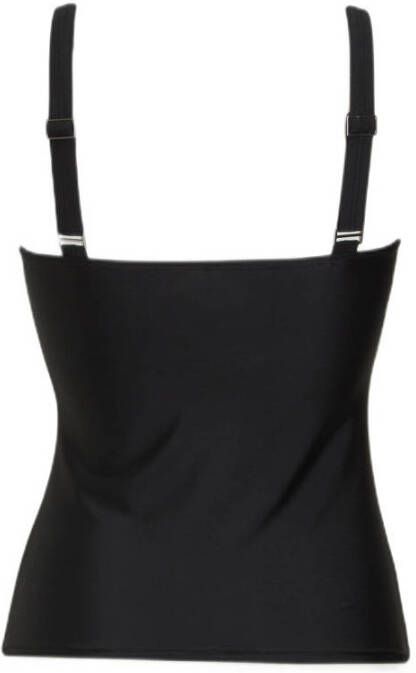 BEACHWAVE voorgevormde tankini bikinitop zwart