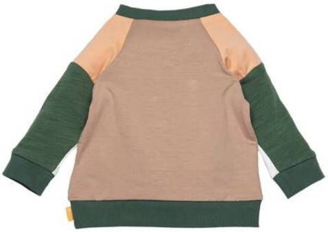 BESS baby sweater zand groen