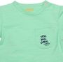 BESS baby T-shirt met tekst groen Jongens Katoen Ronde hals Tekst 80 - Thumbnail 3