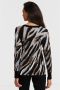 Betty Barclay fijngebreide trui met zebraprint zwart grijs bruin - Thumbnail 3