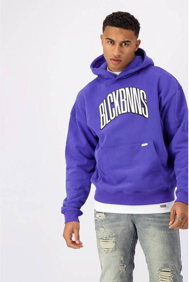 BLACK BANANAS hoodie ARCH met logo purple