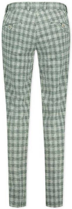 Blue Industry geruite regular fit pantalon groen