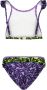 B.Nosy crop bikini B.Active paars zwart limegroen Meisjes Gerecycled polyamide 158 164 - Thumbnail 3