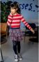 B.Nosy gebloemde rok donkerblauw groen roze - Thumbnail 2