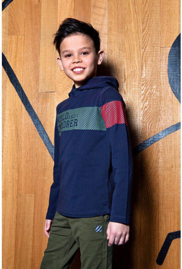 B.Nosy longsleeve met printopdruk donkerblauw