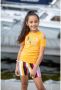 B.Nosy T-shirt met printopdruk oranjegeel Meisjes Stretchkatoen Ronde hals 122-128 - Thumbnail 2