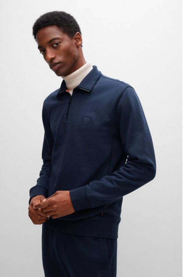 BOSS Casual sweater Zetrust dark blue