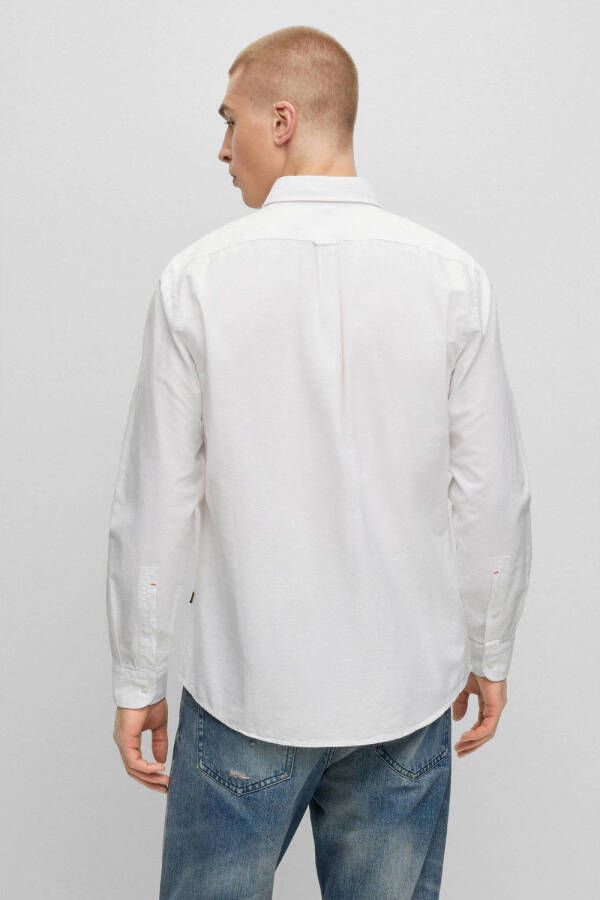 BOSS regular fit overhemd white