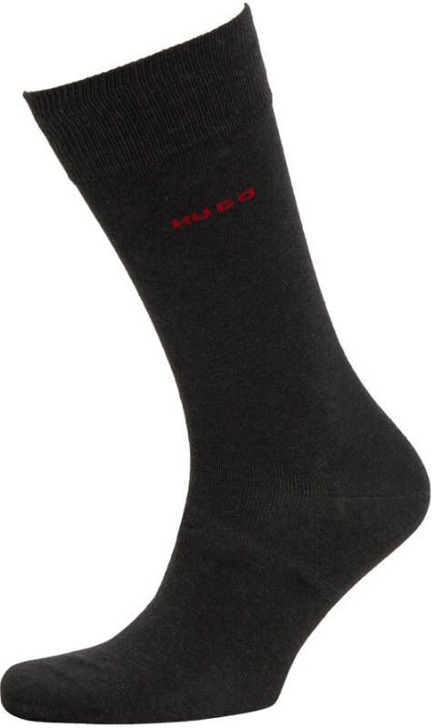 HUGO sokken met logo set van 2 antraciet