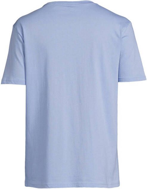 BOSS T-shirt met logo open blue