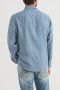 BUTCHER OF BLUE Heren Overhemden Robbins Linen Clean Shirt Blauw - Thumbnail 8