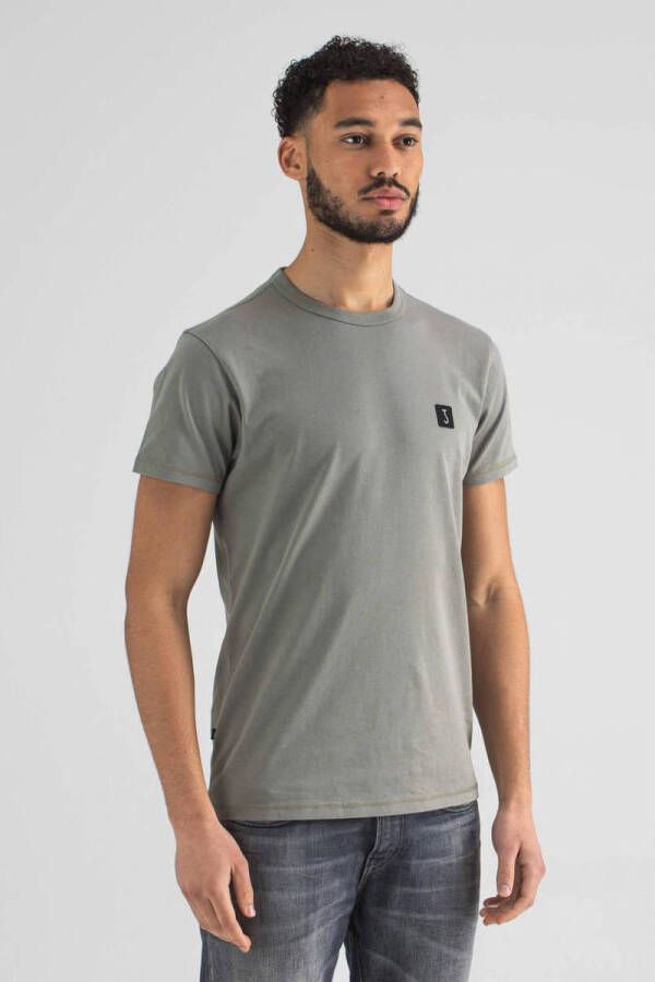 Butcher of Blue regular fit T-shirt van biologisch katoen slate grey