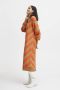 B.Young gebreide jurk BYMICA met grafische print bruin oranje - Thumbnail 2