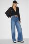 C&A Clockhouse wide leg jeans medium blue denim - Thumbnail 2