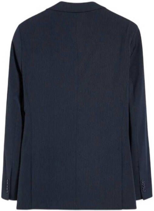 C&A regular fit colbert van gerecycled polyester donkerblauw