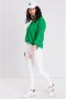 Cache blouse met linnen groen - Thumbnail 2