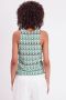 Cache crochet top groen wit - Thumbnail 3