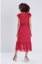 Cache gebloemde jurk rood - Thumbnail 2