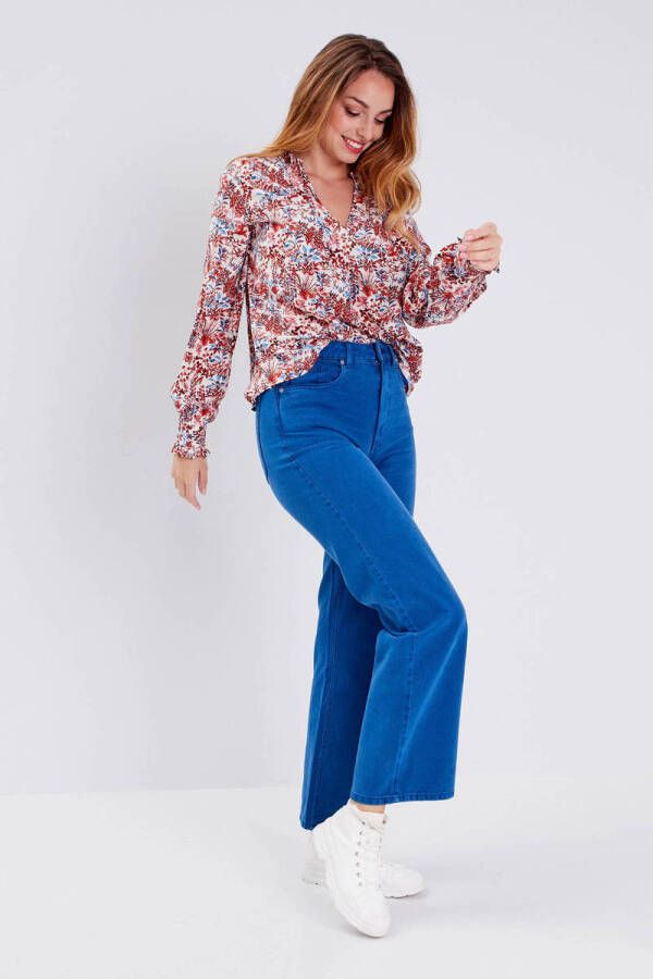 Cache high waist wide leg jeans blauw - Foto 2