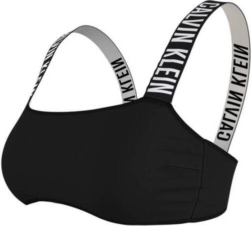 Calvin Klein voorgevormde bandeau bikinitop zwart